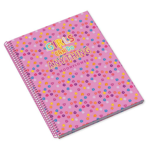 Picture of MOONFLOWER GIRLS CAN A4 HARDBACK SPIRAL NOTEBOOK 80 SHEET